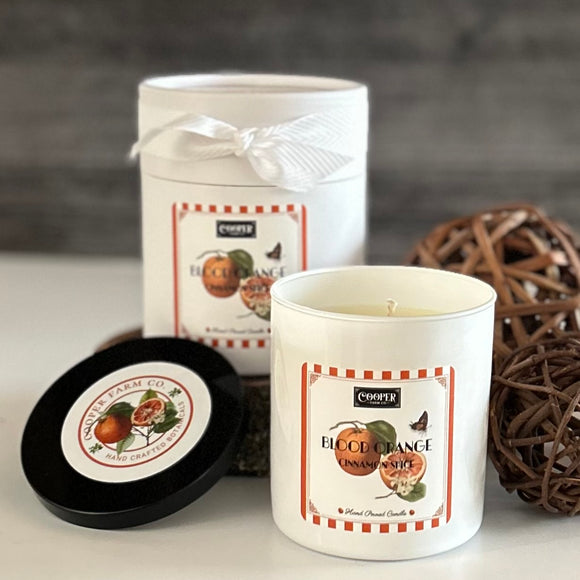 Blood Orange Cinnamon Spice Soy Candle